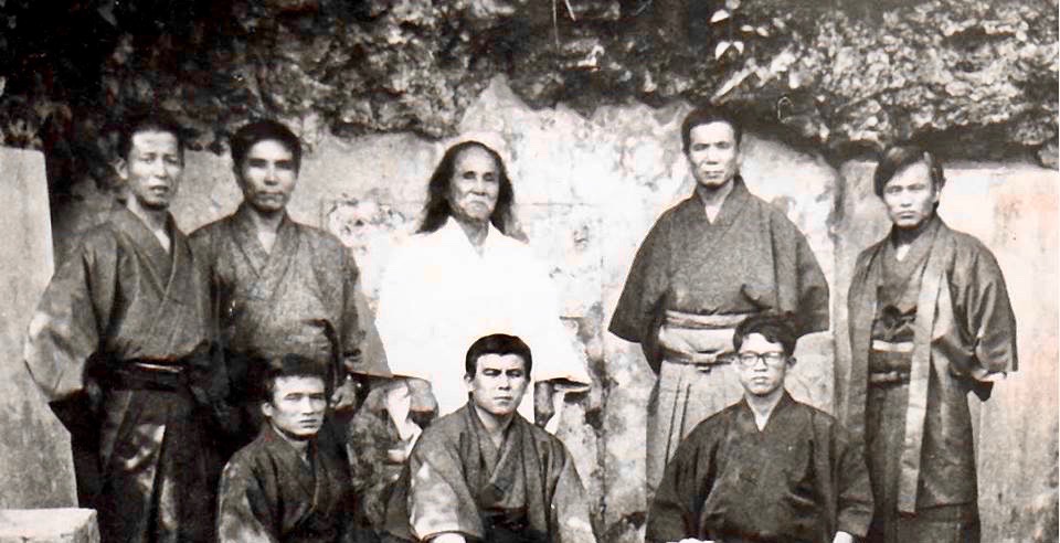 Grandmaster Gogen Yamaguchi Sensei with Seiwakai Goju-Ryu Karate-Do founder Mr Shuji Tasaki Hanshi